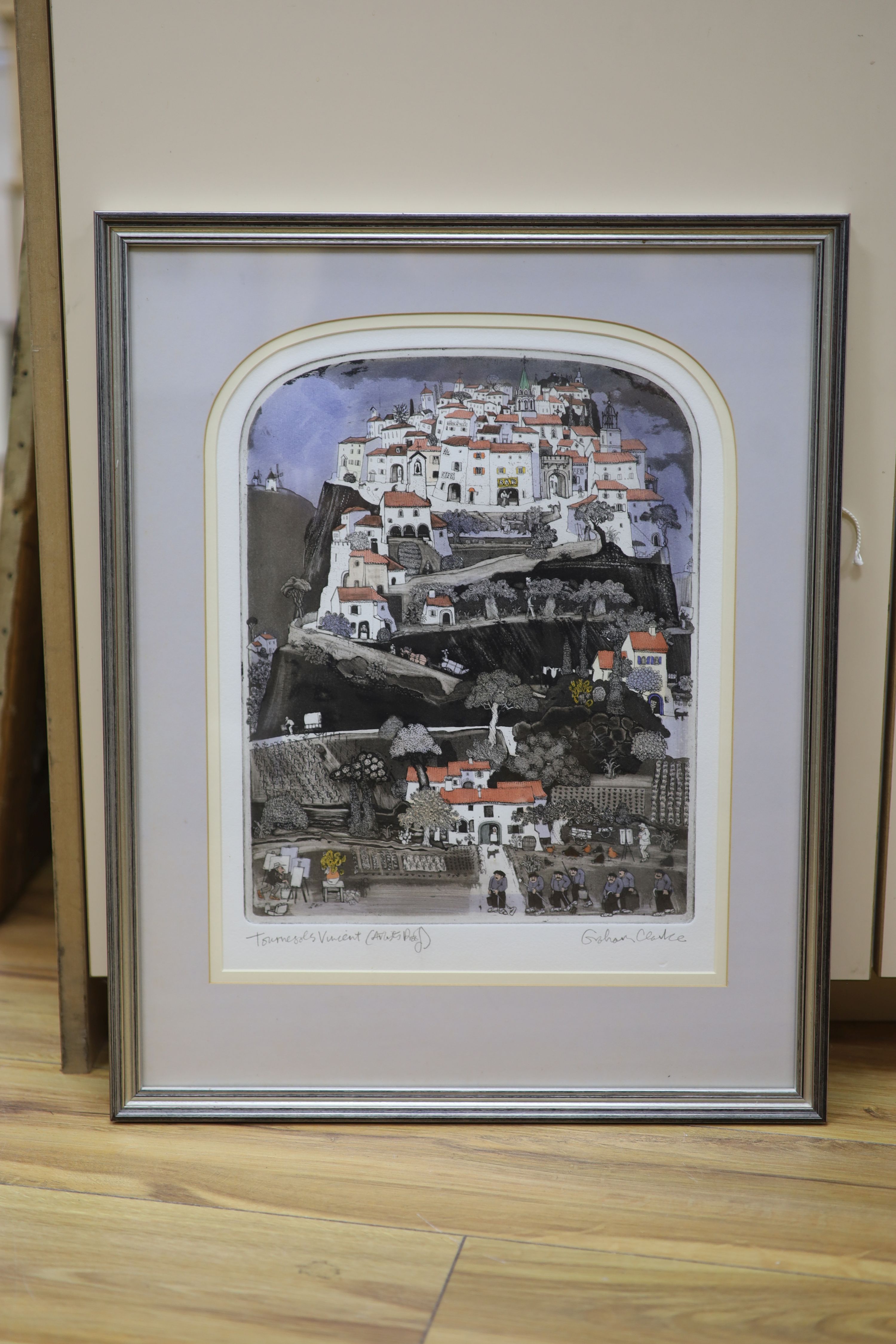 Graham Clarke, artist proof print, 'Tournesols Vincent, signed in pencil, 34 x 27cm